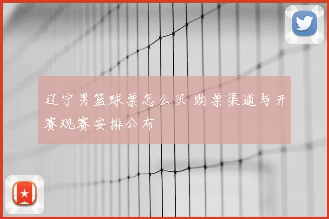 辽宁男篮球票怎么买 购票渠道与开赛观赛安排公布