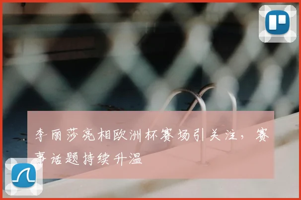 李丽莎亮相欧洲杯赛场引关注,赛事话题持续升温